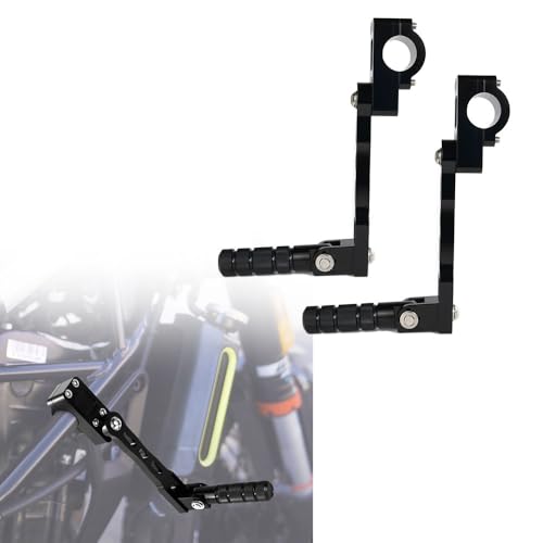 Xitomer 22-28mm Highway Peg Mounts Adjustable Footpeg Kit Long Angled, Rider Adjustable Highway Peg Mount Kit Engine Guards Crash Bars Footrest Mounting Brackets Arms - size: 165mm