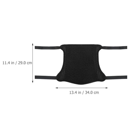 Motorcycle Seat Cover Mesh Pad Reusable Insulation Cushion Protector Universal Fit Heat Resistant Sunshade for Motorbike Outdoor Use