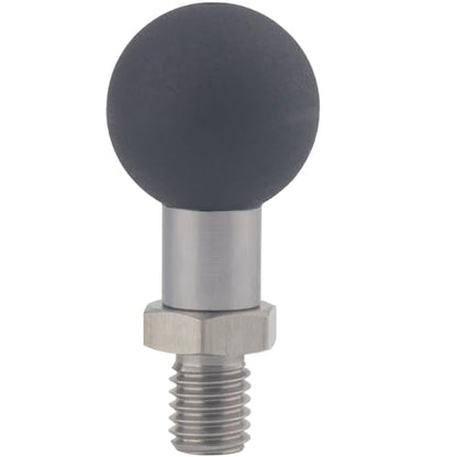 20mm Ball Adapter with M8 Stud - Heavy Duty Stainless Steel Base & TPU Coated Ball for Motorcycle, GPS & Dash Cam Mounts | Compatible with Bulletpoint Mounting Systems - size: M8