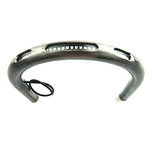 Retro Motorcycle Cafe Racer Rear Seat Frame Hoop Brat Flat Loop Three Lamp Holes with LED Strip Turn Singal Brake Tail Light (230mm Flat Loop) - size: 230mm Flat Loop