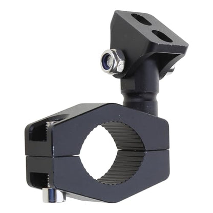 Mounting Bracket Kit LED Motorcycle Light Horizontal Tube Clamp Roof Roll Cage Holder Headlight Bracket Motorcycle Headlight Holder - color: Black