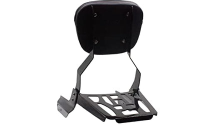 YHMOTO Passenger Sissybar Backrest with Luggage Rack Fits for Honda VTX 1300 1800 N/R/S Models 2002-2008 (Black) - size: Black