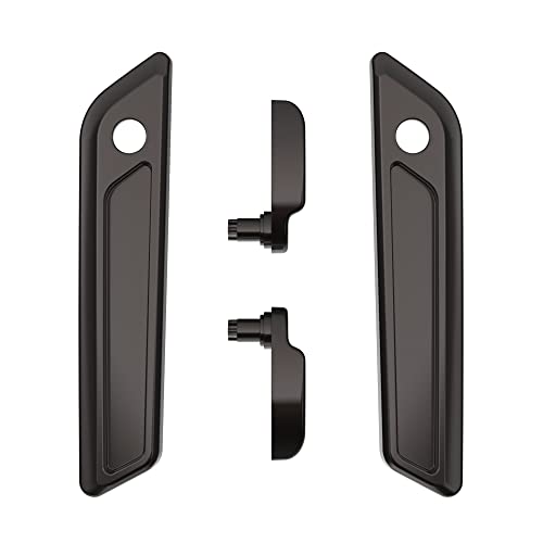 Advanblack Saddlebag Latches Covers, Lid Lifters Levers Fit for 2014+ Harley Touring Hard Saddlebags - Black Jack Metallic - color: Black Jack Metallic