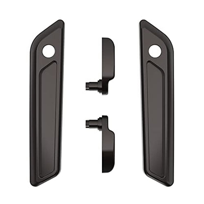 Advanblack Saddlebag Latches Covers, Lid Lifters Levers Fit for 2014+ Harley Touring Hard Saddlebags - Black Jack Metallic - color: Black Jack Metallic