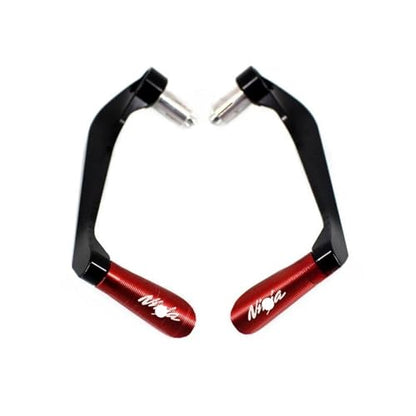 for KAWA&SAKI Ni&nja 250 300 400 650 NINJA650R ZX-6R ZX-10R Motorcycle CNC Handlebar Grips Brake Clutch Levers Guard Protector Hand Guards - color: WHITE