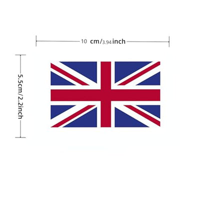 4 PCS Flag Stickers - England Flag Stickers Decals for Cup Computer Laptop Car Bumper Window Helmet Musical Instrument with Smooth Surface - size: England