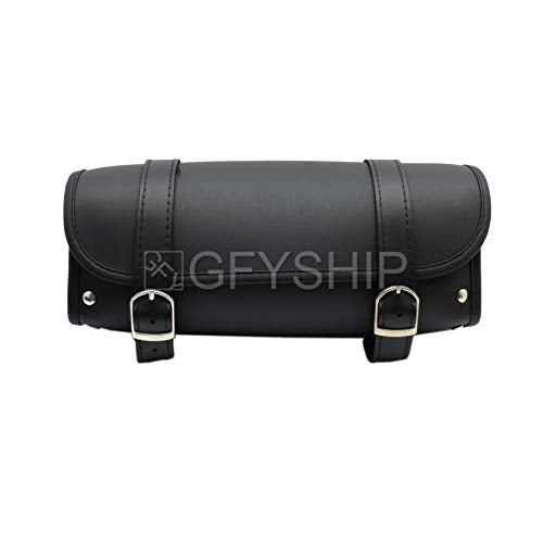 Motorcycle Fork Bag Waterproof Motorbike Tool Bag Handlebar Bag PU Leather Saddlebag Front Rear Storage Tool Pouch For Honda For Kawasaki For Suzuki For Harley