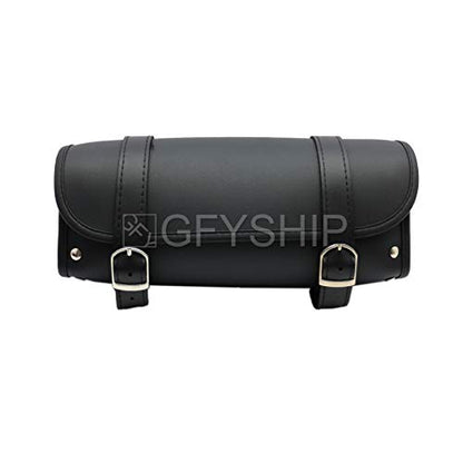 Motorcycle Fork Bag Waterproof Motorbike Tool Bag Handlebar Bag PU Leather Saddlebag Front Rear Storage Tool Pouch For Honda For Kawasaki For Suzuki For Harley