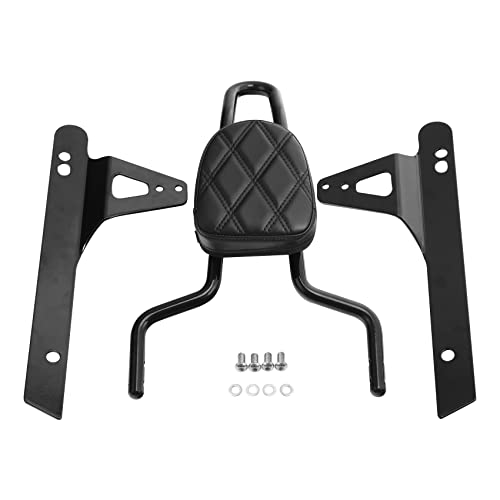 TCT-MOTORPARTS Black Detachable Passenger Backrest Sissy Bar Fits for Harley Dyna Street Bob 2006-2017
