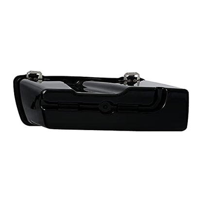 TCMT Hard Saddle bags Saddlebag Trunk Lid Latch Keys Fits For Harley Davidson Road King Road Glide Street Glide Electra Glide Ultra Classic 1994-2013 - color: Vivid Black Chrome Latches#B