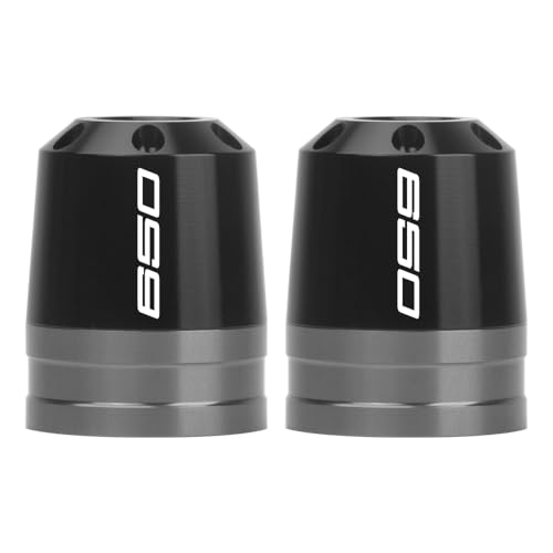 Motorcycle Bar End Sliders For Ninja 650 2012-2025 Handlebar End Crash Protectors CNC Aluminum Handlebar Weights ninja 650 Accessories (Gray) - color: Gray