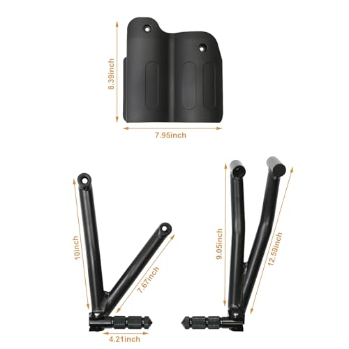 Passenger Footpegs Foldable and Rear Passenger Heat Shield Cover for Harley Motorcycle Sportster S 1250 2021 2022 2023 2024 2025