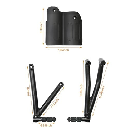 Passenger Footpegs Foldable and Rear Passenger Heat Shield Cover for Harley Motorcycle Sportster S 1250 2021 2022 2023 2024 2025