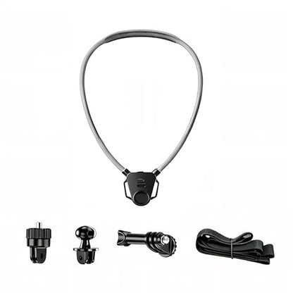 Neck Mount for Action Cameras, Quick Release POV Holder for GoPro Hero 13/12/11/10/9, DJI OSMO Action 5/4 Pro, Insta360, Hands-Free Stabilized Vlogging, Adjustable Angle Chest Mount for Filming - style: Neck Camera Holder