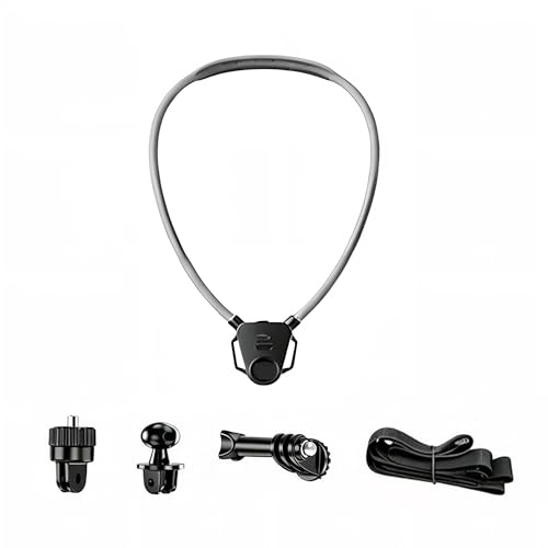 Neck Mount for Action Cameras, Quick Release POV Holder for GoPro Hero 13/12/11/10/9, DJI OSMO Action 5/4 Pro, Insta360, Hands-Free Stabilized Vlogging, Adjustable Angle Chest Mount for Filming - style: Neck Camera Holder