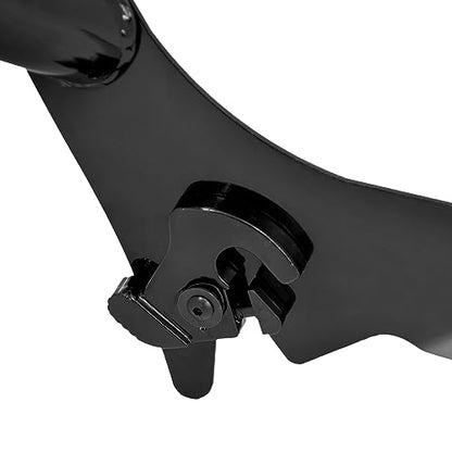 09-25 Sissy Bar Backrest, Detachable Passenger Backetst Sissy Bar Fit for Harley Touring Street Glide Road Glide Road King Electra Glide 2009-2025 Black - color: Black, size: 16"- Detachable Split