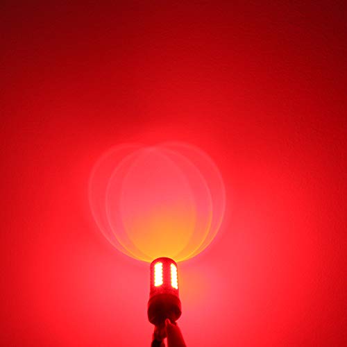 Alla Lighting 2800lm 3156 3157 LED Strobe Brake Lights Bulbs, Pure Red Xtreme Super Bright T25 Wedge 5730 33-SMD 12V Flashing Stop Lamps 3057 3457 4157 4057 3056 3057K 4057KX 3157LL