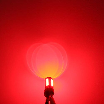 Alla Lighting 2800lm 3156 3157 LED Strobe Brake Lights Bulbs, Pure Red Xtreme Super Bright T25 Wedge 5730 33-SMD 12V Flashing Stop Lamps 3057 3457 4157 4057 3056 3057K 4057KX 3157LL
