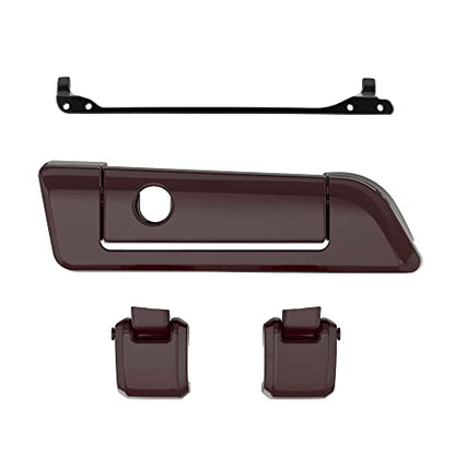 Moto Onfire Billiard Burgundy Tour Trunk Luggage Latches Hinges Fit for AB Harley Touring Razor Chopped King Tour Trunk Luggage - color: Billiard Burgundy