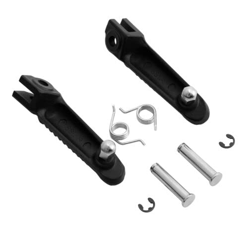 TCMT Front Foot Pegs Footrests Fit For Yamaha YZF R1 1998-25 YZF R6 2003-2020 YZF R6S 2003-2009 R1S R1M 2015-2024 Replace for 1KB-27461-00-00 - color: Sand Black