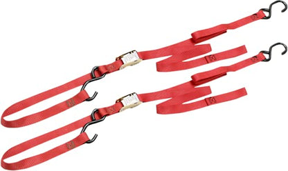 Ancra 49380-11 Black 69" Long Tie Down with Integrated Soft Hooks - size: 69 Inches