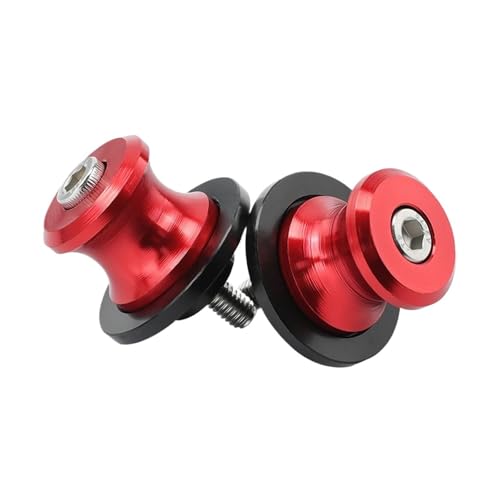Compatible with Ducati Monster 821 Panigale 899 959 1199 1299/S/R Motorcycle Accessories Rear Stand Screw Bolt M6 Swingarm Spools Slider(Red) - color: Red