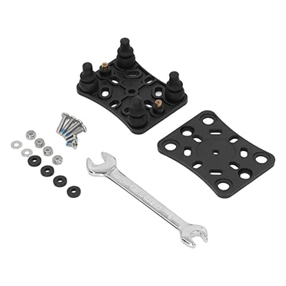 Motorcycle Mobile Phone Holder with Vibration Dampening for ATV UTV Off Road Riding, 1PCS, Made of Nylon, Silicone & Stainless Steel, Black