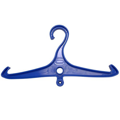 Scuba Choice Wetsuit & Drysuit Hanger – Heavy-Duty Hanger for BCD, Wetsuits & Scuba Gear Storage, Drying & Organization - color: Blue (Anti-slip)