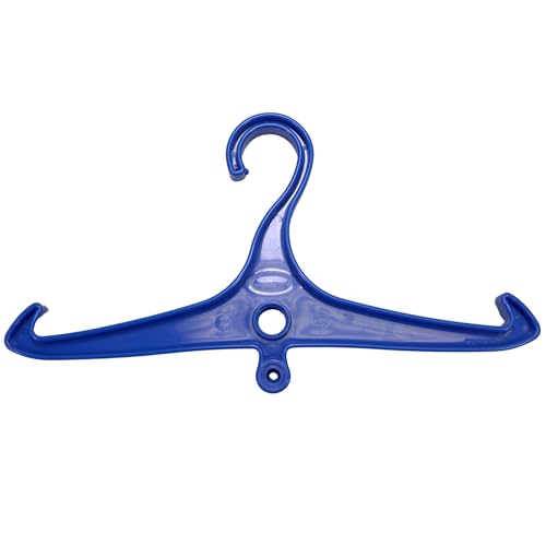 Scuba Choice Wetsuit & Drysuit Hanger – Heavy-Duty Hanger for BCD, Wetsuits & Scuba Gear Storage, Drying & Organization - color: Blue (Anti-slip)
