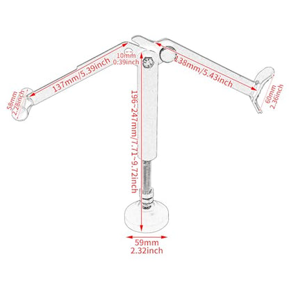 Motorcycle Stand Lift Portable Front and Rear Wheel Lift Stand Jack Fit for Most Motorcycle Wheels