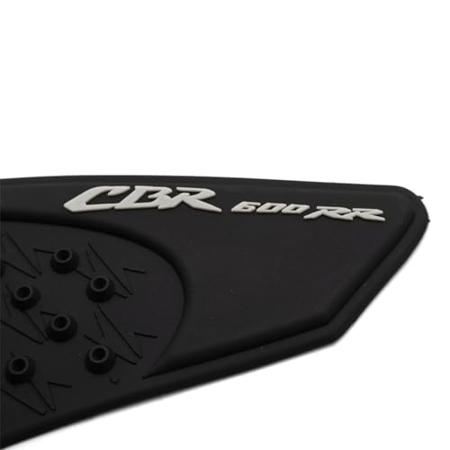 Black Gas Fuel tank Side pads Protector Knee Grip Traction Compatible with Honda CBR600RR 2007-2012