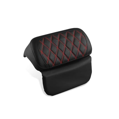 Chopped Razor Tour Trunk Backrest Pad Compatible with Harley 2014-2025 Street Road Glide FLHR FLHTCU FLHX Trunk Rack Backrest Pad(Red) - color: Red