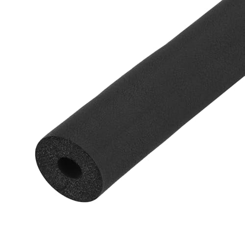 uxcell Foam Tubing for Handle Grip Support, Pipe Insulation Outside Pipe Lagging, 13mm(1/2") ID 39mm OD 1m Black - color: Black, size: 13mm x 39mm