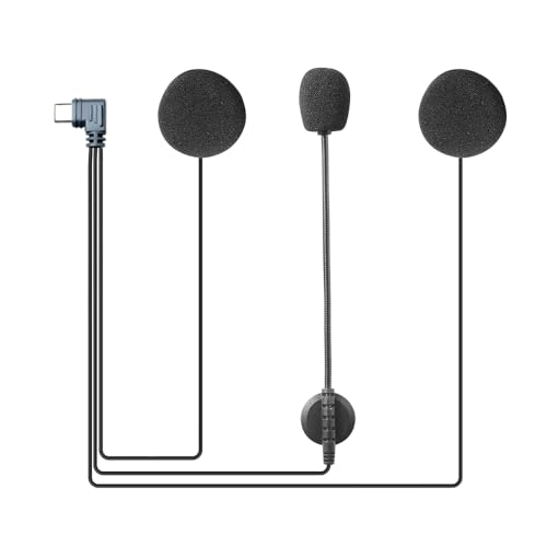 EJEAS Helmet Bluetooth Headset Headphone Accessory with Noise Cancellation for V6PRO/V4Plus Motorcycle Helmet Bluetooth Intercom