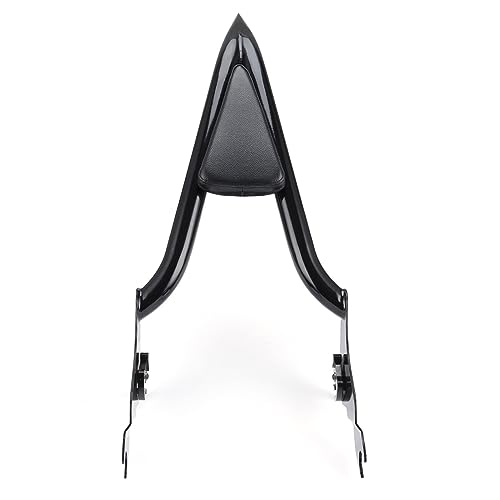 Motorcycle Sissy Bar, Detachable Rear Passenger Backrest Fit for Harley CVO Road Glide Street Touring Road King 2009-2022 (22 inch Black) - size: 22 inch