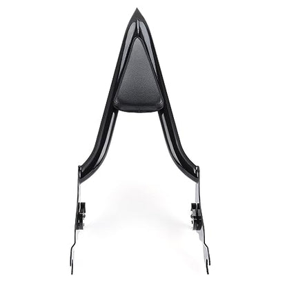 Motorcycle Sissy Bar, Detachable Rear Passenger Backrest Fit for Harley CVO Road Glide Street Touring Road King 2009-2022 (22 inch Black) - size: 22 inch