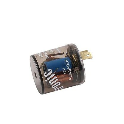 Universal 2PCS 12V 2 Pin Electronic LED Flasher Relay Turn Signal Light Blinker - size: 2pc 2 PIN 20 Amps 12V Flasher