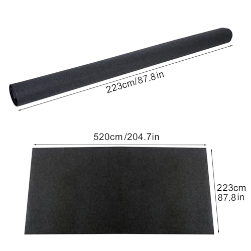 Garage Floor Mat, Rectangle Garage Flooring Rug, Motorcycle Oil Spill Mat, Absorbent Oil Parking Mats, Non Slip and Waterproof Backing Extra Large Mats for Under Car Dark Grey Square 1 Set