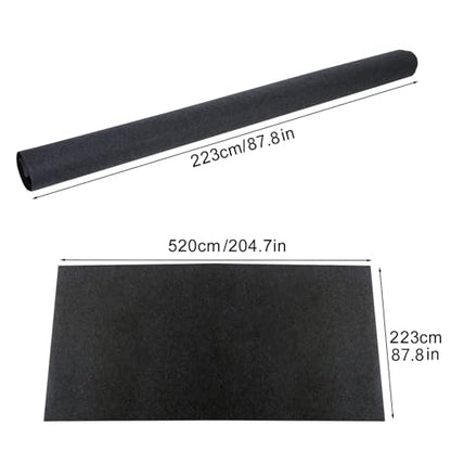 Garage Floor Mat, Rectangle Garage Flooring Rug, Motorcycle Oil Spill Mat, Absorbent Oil Parking Mats, Non Slip and Waterproof Backing Extra Large Mats for Under Car Dark Grey Square 1 Set