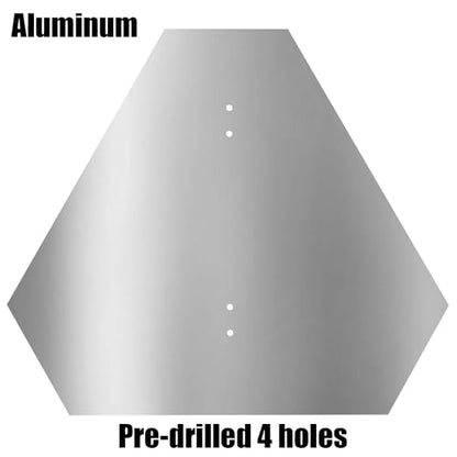 Kichwit Slow Moving Vehicle Triangle Sign, Aluminum Slow Moving Triangle Rust Free, 15.6" x 13.6"/40-mil Thick, Metal Reflective Heavy Duty Safety Sign for Golf Cart, Farm Tractors, Trailers, Outdoor Use - style: Triangle, Aluminum