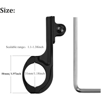 Aluminum Bike Bicycle Motorcycle Handlebar Mount Adapter Compatible with Gopro Hero 11/10/9/8/7/6/5/4/AKASO Brave 4/5/6 Plus/7 le/v50/EK7000/Exprotrek/Dragon Touch/WOLFANG Action Camera