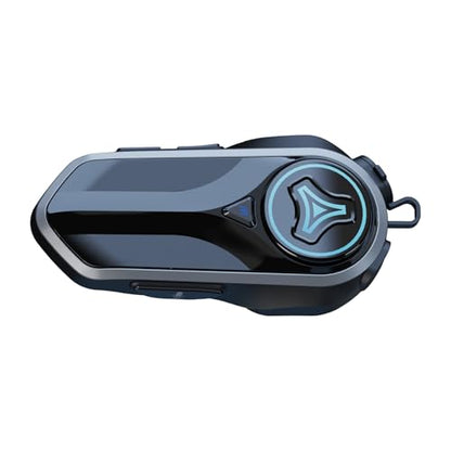 Group Intercom Headset for Motorcycle Helmets 10+N Riders Communication System， 1.8 Mile Range， 2.4G/BT 5.4， Private Chat， Perfect for ATV， UTV， Snowmobile Adventures，1 Pack