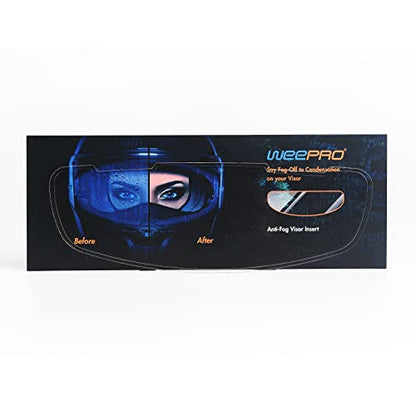 Helmet Visor Anti Fog Film,Fog-Free Inner Layer Pre-Cut Compatible with Arai Helmets | For Easy Install in Cold or Rain,3.7"x11.5" Clear Adhesive Film - size: ARAI