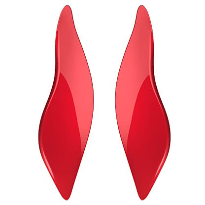 Advanblack Wicked Red Side Wings Air Deflectors, Fairing Side Wing Windshield, Fairing Side Shield, Adjustable Wind Deflectors, Compatible for Harley Touring Street Electra Glide 2014-2023 - color: Wicked Red