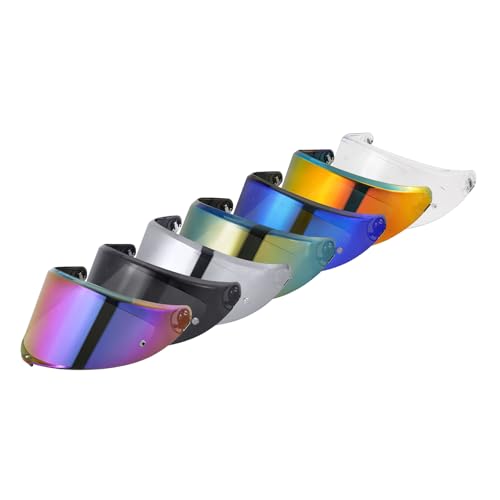 K6 Helmet Shield Visor Replacement Face Shield Compatible with K6 K6S Motorcycle Helmet Accessories (Rainbow) - color: Rainbow