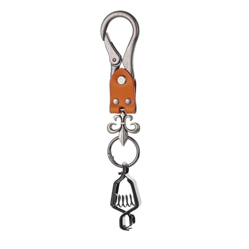 Heavy Duty Glove & Hat Clip with Carabiner, All-Metal Spring Clamp Work Glove Holder for Tool Belt, Harness, Backpack - style: Knight