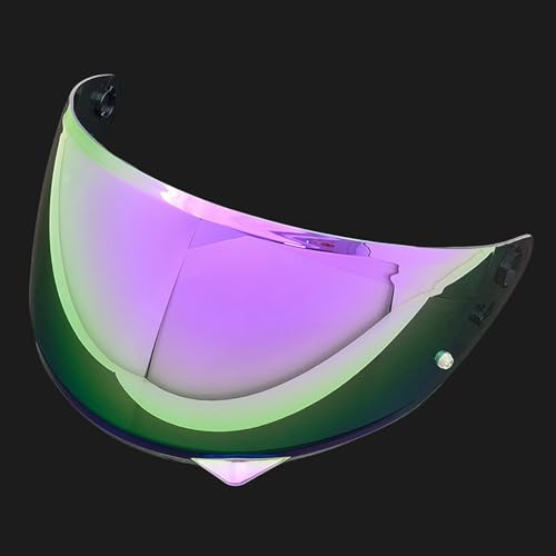 HJ-34P C10 Motorcycle Helmet Visor Replacement for HJ-34P C10 UV Protection Motorcycle Helmet Shield (Purple) - color: Purple