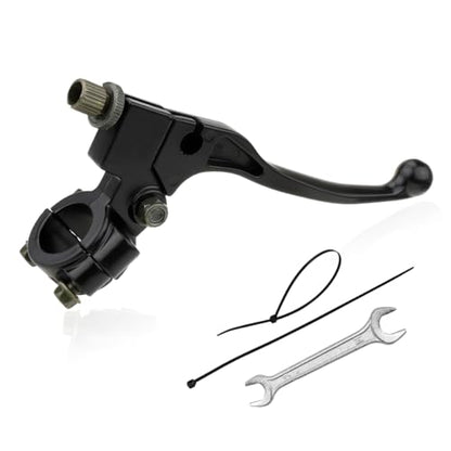 KVAEY Motorcycle Clutch Lever, 7/8" 22mm Left Handlebar Folding Brake Lever Perch, Clutch Handle Lever Replacement (Black+Wrench) - color: Black+Wrench
