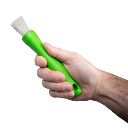 BrushAll® Wire Hand Brush with Ergonomic Handle and Tightly Packed Bristles for Kitchen, Garage, Indoor, Outdoor (Nylon) Patent Pending - color: Nylon