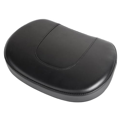 Motorcycle Leather Detachable Sissy Bar Backrest Pad with Chrome Bracket For 1997-2023 Harley Touring Model